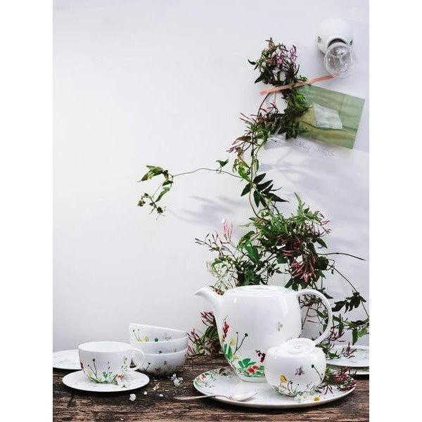 Rosenthal Sauciere 2-tlg. 0,55 L Brillance Fleurs Sauvages – Bild 2