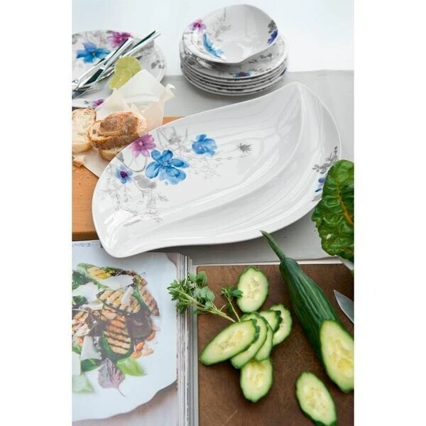 Villeroy & Boch Salatschüssel 45 Cm X 31 Cm Mariefleur Gris Serve & Salad – Bild 2